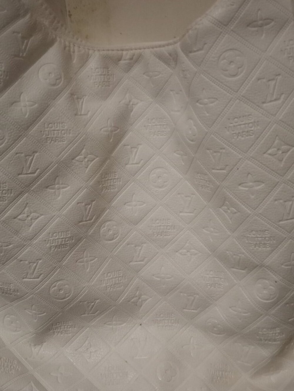 Louis Vuitton Paris Leather Hobo Shoulder Bag Handbag Purse White Monogram - Picture 8 of 16